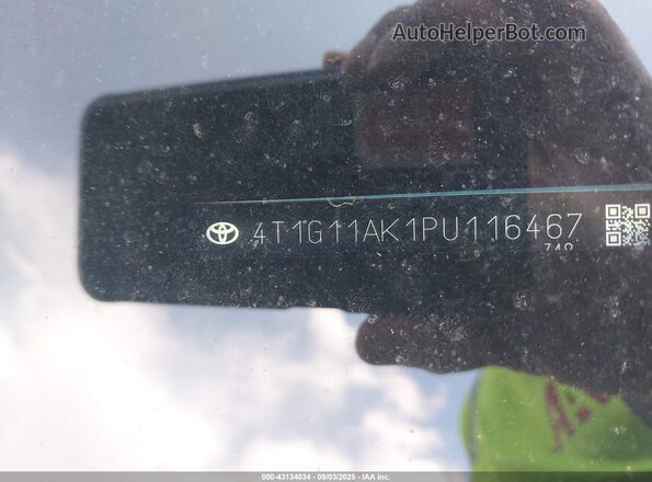 4T1G11AK1PU116467 2023 TOYOTA CAMRY Синий 