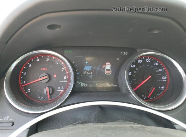 4T1K61BK0LU012556 2020 TOYOTA CAMRY Red Սարքավորումների վահանակի տեսք