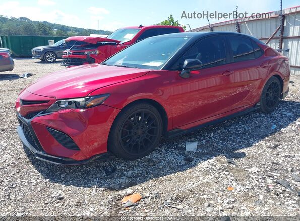 4T1NZ1AK0LU044347 2020 TOYOTA CAMRY Red Vista tres cuartos delantera izquierda