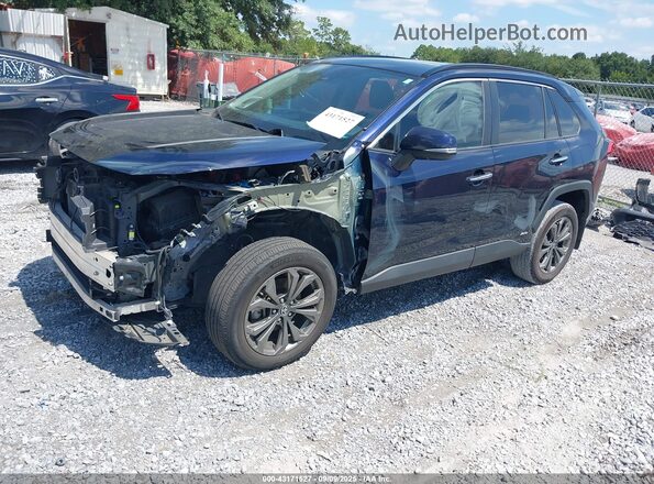 4T3D6RFV1NU074893 2022 TOYOTA LIMITED Dark Blue Передняя левая четверть