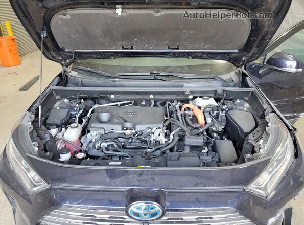 4T3D6RFV5MU036372 2021 TOYOTA LIMITED Blue Engine compartment view