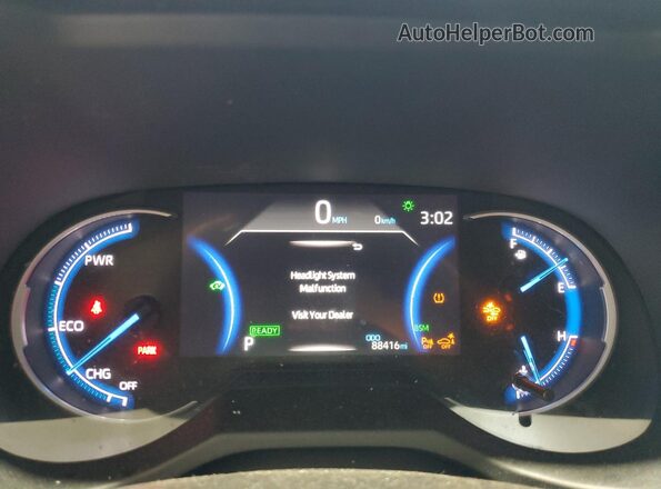 4T3D6RFV5MU036372 2021 TOYOTA LIMITED Blue Instrument cluster view