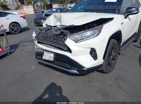 4T3E6RFVXMU027297 2021 TOYOTA RAV4 HYBRID Белый Вид щитка приборов