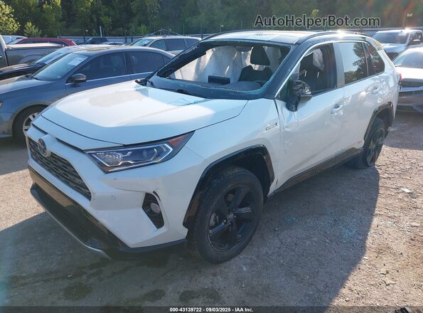 4T3EWRFV8LU010142 2020 TOYOTA RAV4 HYBRID Белый Передняя левая четверть