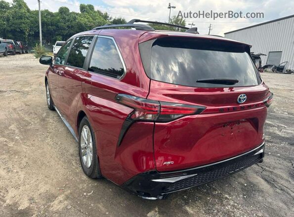 5TDXSKFC5NS055750 2022 TOYOTA SIENNA Red 