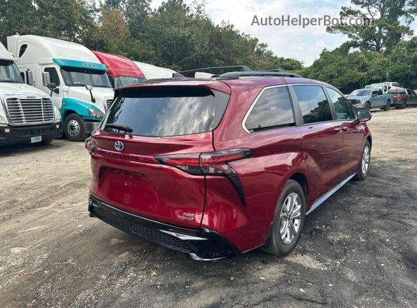 5TDXSKFC5NS055750 2022 TOYOTA SIENNA Red 