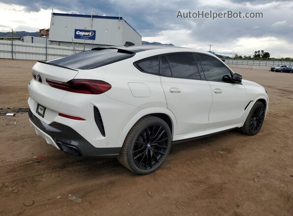 5UXCY4C07M9E05557 2021 BMW X6 White 