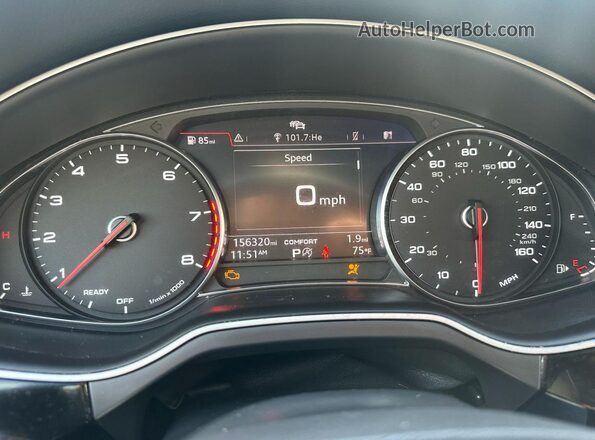 WA1LHAF71HD044555 2017 AUDI Q7 Черный Вид щитка приборов