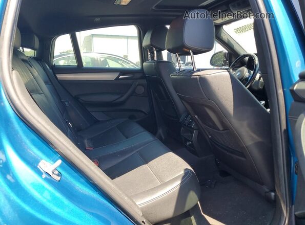 5UXXW7C58J0W64561 2018 BMW X4 Blue უკანა სალონის ხედი