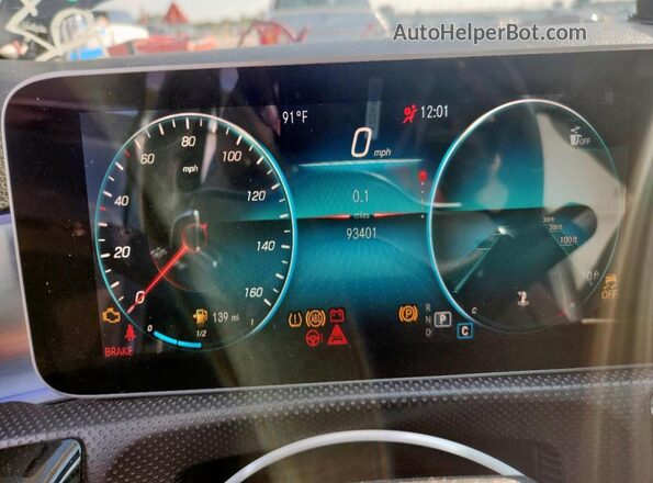 WDD3G4EB4KW019568 2019 MERCEDES-BENZ A Gray Vista de los asientos traseros