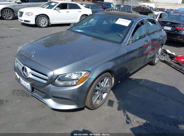 55SWF4JB0JU270640 2018 MERCEDES-BENZ C-CLASS Gray 