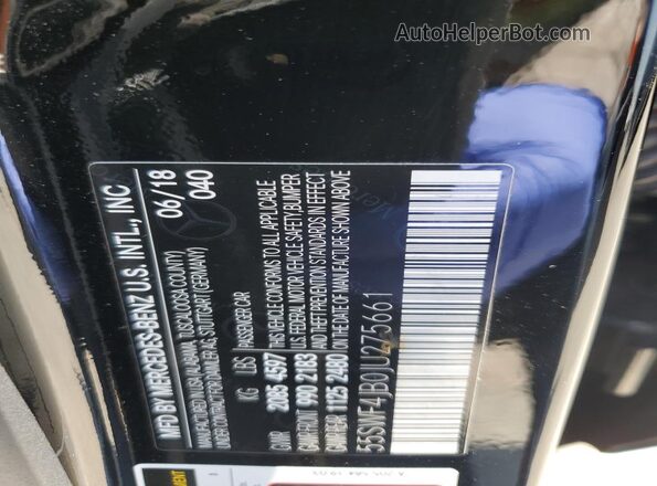 55SWF4JB0JU275661 2018 MERCEDES-BENZ C Black 