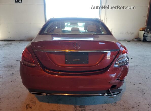 55SWF4JB2JU244993 2018 MERCEDES-BENZ C Red 