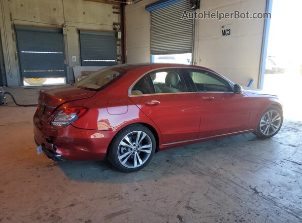 55SWF4JB2JU244993 2018 MERCEDES-BENZ C Red 