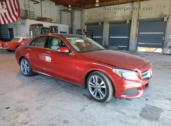 55SWF4JB2JU244993 2018 MERCEDES-BENZ C Red 