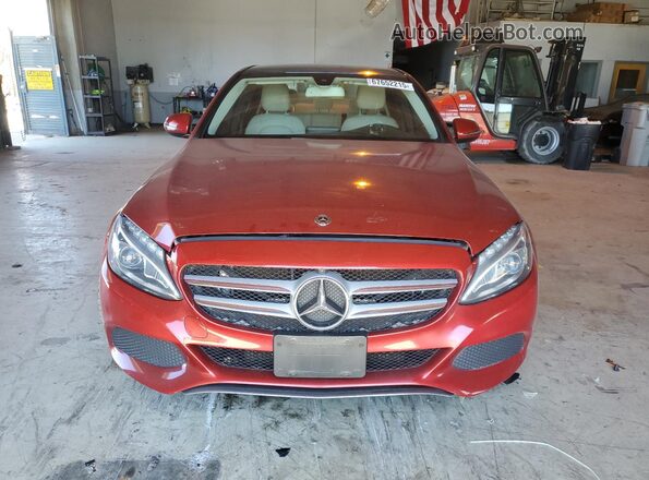 55SWF4JB2JU244993 2018 MERCEDES-BENZ C Red 