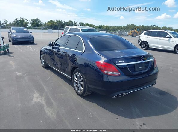 55SWF4JB3GU140960 2016 MERCEDES-BENZ C-CLASS Navy უკანა მარცხენა