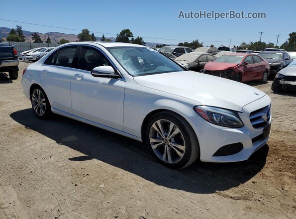 55SWF4JB6JU272375 2018 MERCEDES-BENZ C White 