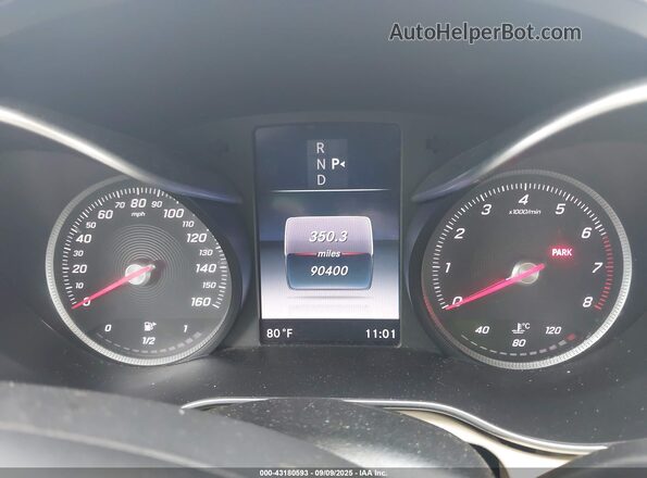 55SWF4JB7GU174478 2016 MERCEDES-BENZ C-CLASS White Вид задніх сидінь