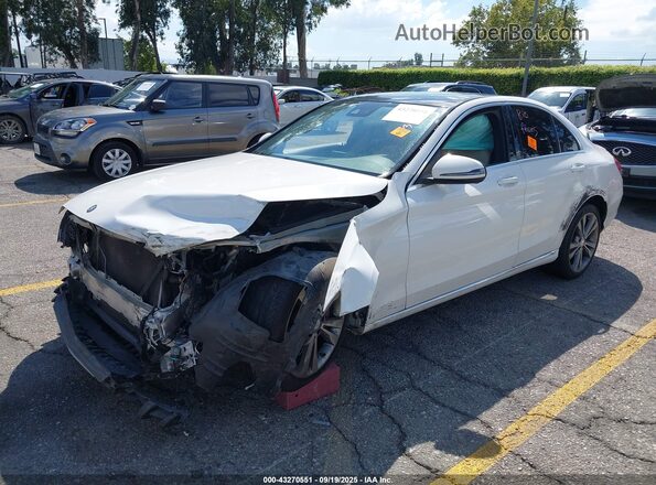 55SWF4JB8GU158516 2016 MERCEDES-BENZ C-CLASS White წინა მარცხენა ხედი სამი მეოთხედიდან