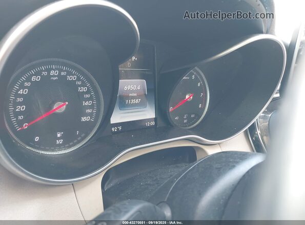 55SWF4JB8GU158516 2016 MERCEDES-BENZ C-CLASS White უკანა სავარძლების ხედი