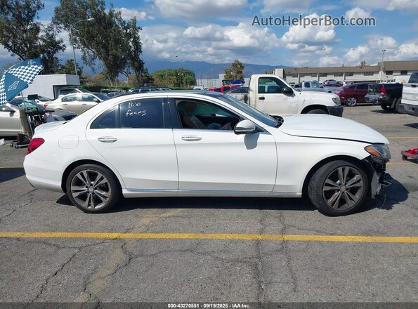 55SWF4JB8GU158516 2016 MERCEDES-BENZ C-CLASS White ხელსაწყოთა პანელის ხედი