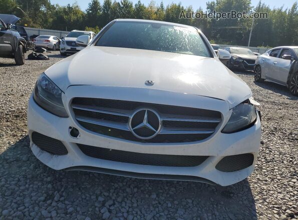 55SWF4JB8JU237868 2018 MERCEDES-BENZ C White 