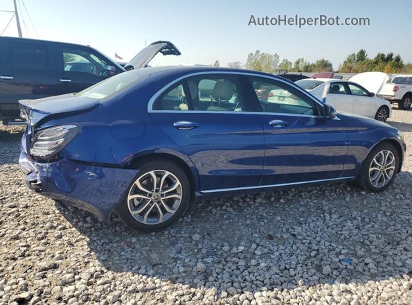 55SWF4KB2JU260741 2018 MERCEDES-BENZ C Синий 