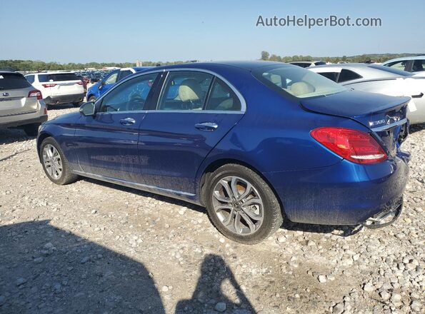55SWF4KB2JU260741 2018 MERCEDES-BENZ C Синий 