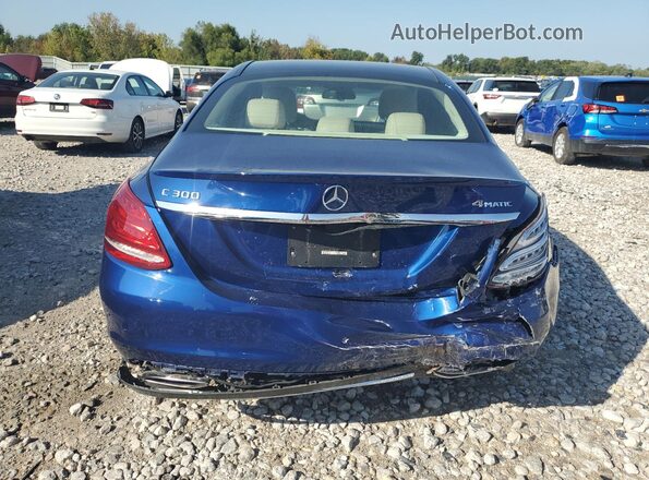 55SWF4KB2JU260741 2018 MERCEDES-BENZ C Синий 