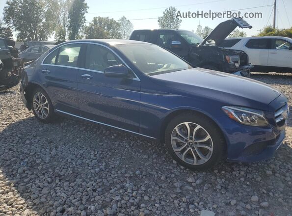 55SWF4KB2JU260741 2018 MERCEDES-BENZ C Синий 