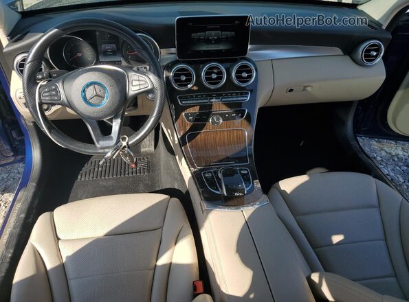 55SWF4KB2JU260741 2018 MERCEDES-BENZ C Синий 