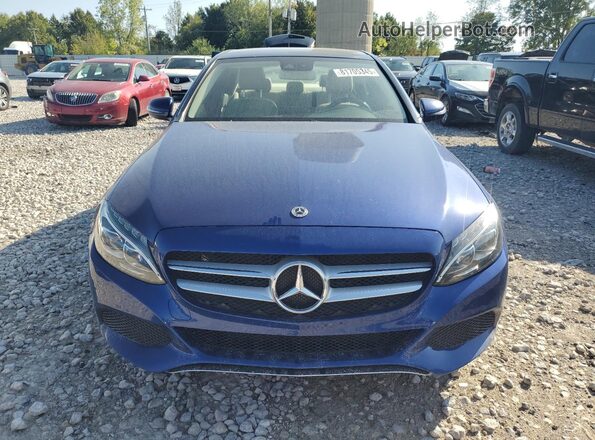 55SWF4KB2JU260741 2018 MERCEDES-BENZ C Синий 