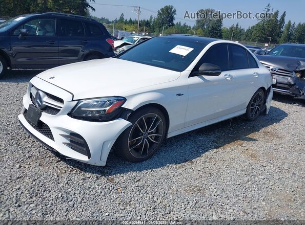 55SWF6EB3KU303427 2019 MERCEDES-BENZ AMG C 43 White Передня ліва чверть
