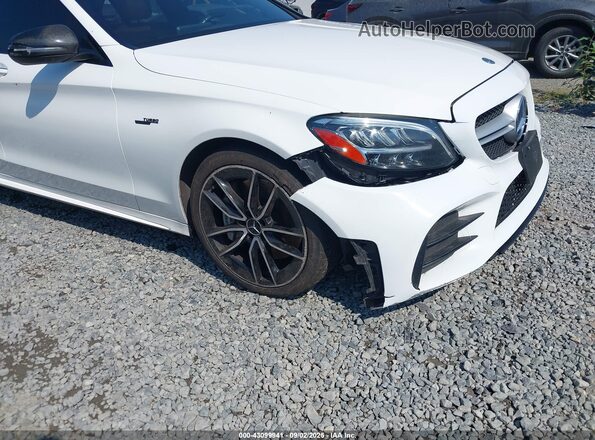 55SWF6EB3KU303427 2019 MERCEDES-BENZ AMG C 43 White Вид спереду