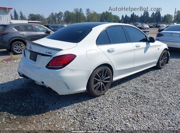 55SWF6EB3KU303427 2019 MERCEDES-BENZ AMG C 43 White Задня права чверть