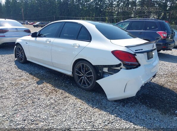55SWF6EB3KU303427 2019 MERCEDES-BENZ AMG C 43 White Задня ліва чверть