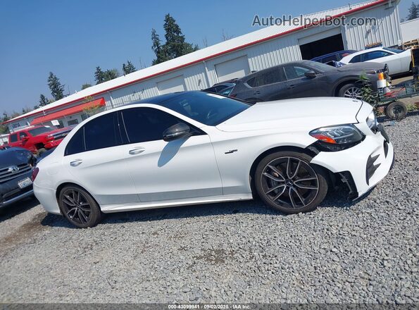 55SWF6EB3KU303427 2019 MERCEDES-BENZ AMG C 43 White Вид задньої частини салону