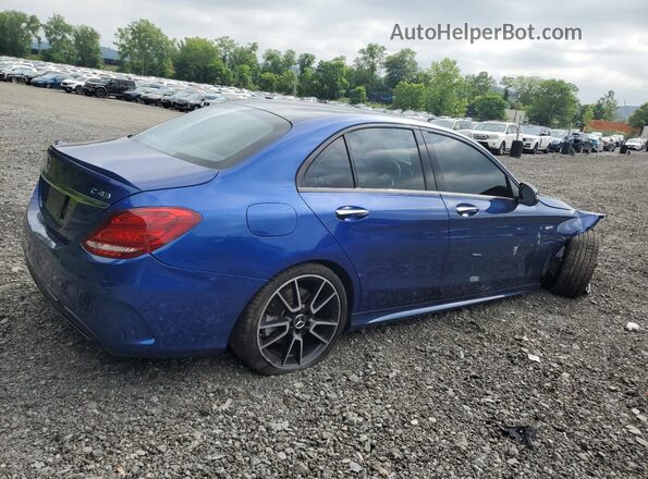 55SWF6EB7JU269622 2018 MERCEDES-BENZ C Blue 