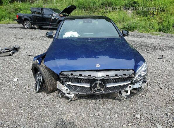 55SWF6EB7JU269622 2018 MERCEDES-BENZ C Blue 