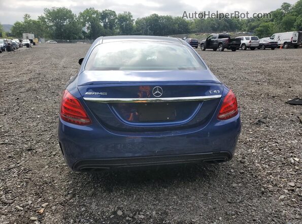 55SWF6EB7JU269622 2018 MERCEDES-BENZ C Blue 