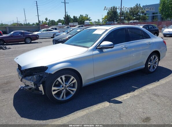 55SWF8DB4LU327220 2020 MERCEDES-BENZ C-CLASS Silver Front left