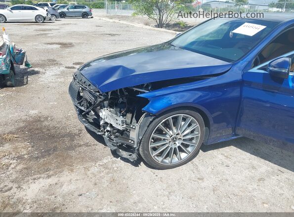 55SWF8DB9KU294424 2019 MERCEDES-BENZ C-CLASS Dark Blue Front view