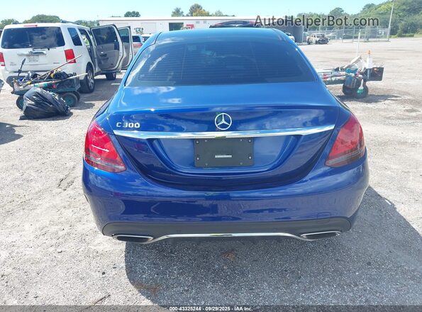 55SWF8DB9KU294424 2019 MERCEDES-BENZ C-CLASS Dark Blue 