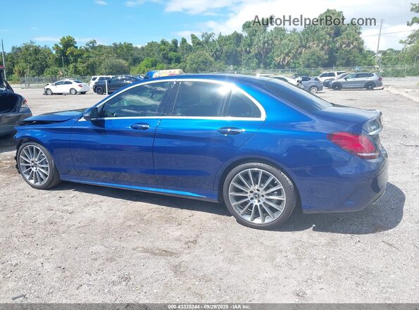 55SWF8DB9KU294424 2019 MERCEDES-BENZ C-CLASS Dark Blue 360 interior view