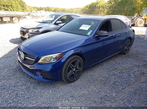 55SWF8EB0LU326869 2020 MERCEDES-BENZ C Синий Передняя левая четверть
