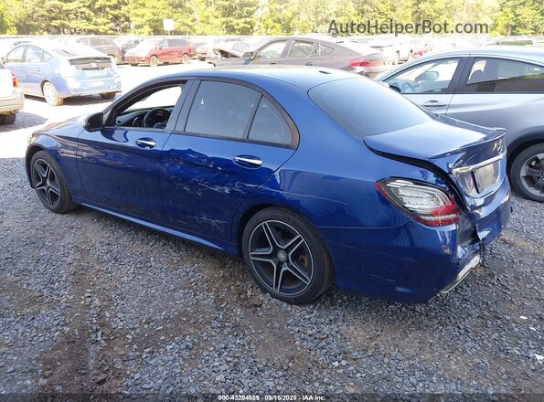 55SWF8EB0LU326869 2020 MERCEDES-BENZ C Синий Задняя левая четверть