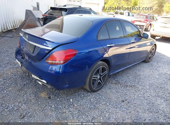 55SWF8EB0LU326869 2020 MERCEDES-BENZ C Синий Задняя правая четверть