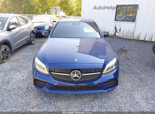 55SWF8EB0LU326869 2020 MERCEDES-BENZ C Синий Вид щитка приборов