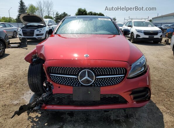 55SWF8EB5LU331856 2020 MERCEDES-BENZ C Red Widok z przodu
